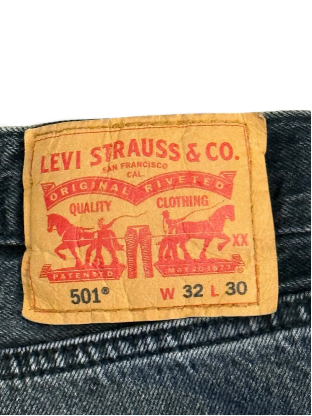 Levis 501 Original Jeans Mens 32x30 Black Gray Wash Button Fly Straight Leg